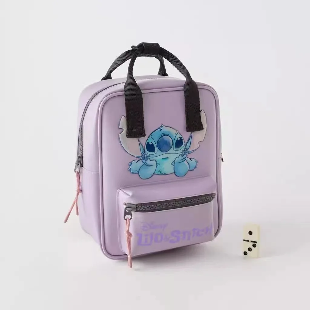 2024 Disney New Stitch Cartoon Printing Back Fashionable and Versatile Trendy Kindergarten School Bag for Boys and Girls