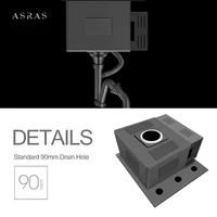 ASRAS Bar Counter Island อ่างล้างจานอัจฉริยะบริสุทธิ์ชามเดียวผลไม้และผักอ่างล้างจานอัจฉริยะบริสุทธิ์ 5