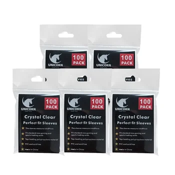 Standard Size Clear Card Sleeve Premium Card Sleeves Fits Inner Card Sleeves Perfect for Double-sleeving and Compatible with MTG 1