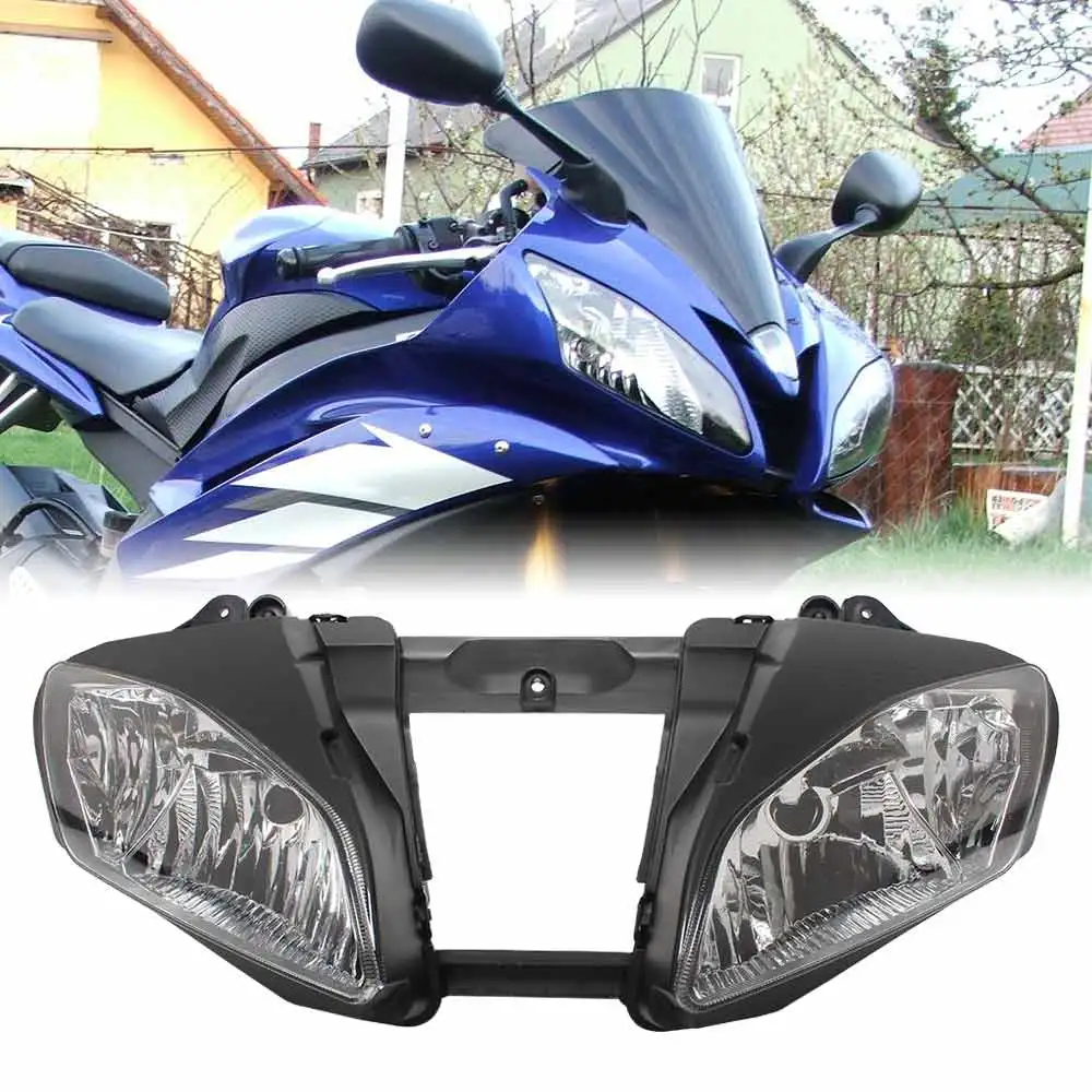 

For YAMAHA YZF R6 YZF-R6 2006 2017 Motorcycle Headlight Headlamp Assembly Shell Case Front Head Light Lamp Housing Kit