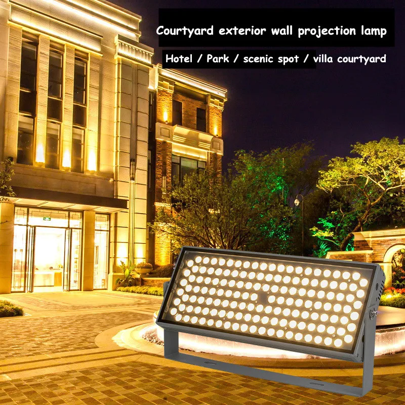 Wall Washer Exterior Wall Spotlight Outdoor Waterproof Super Bright Projection Lamp Garden Landscape Lights Shooting Tree Light