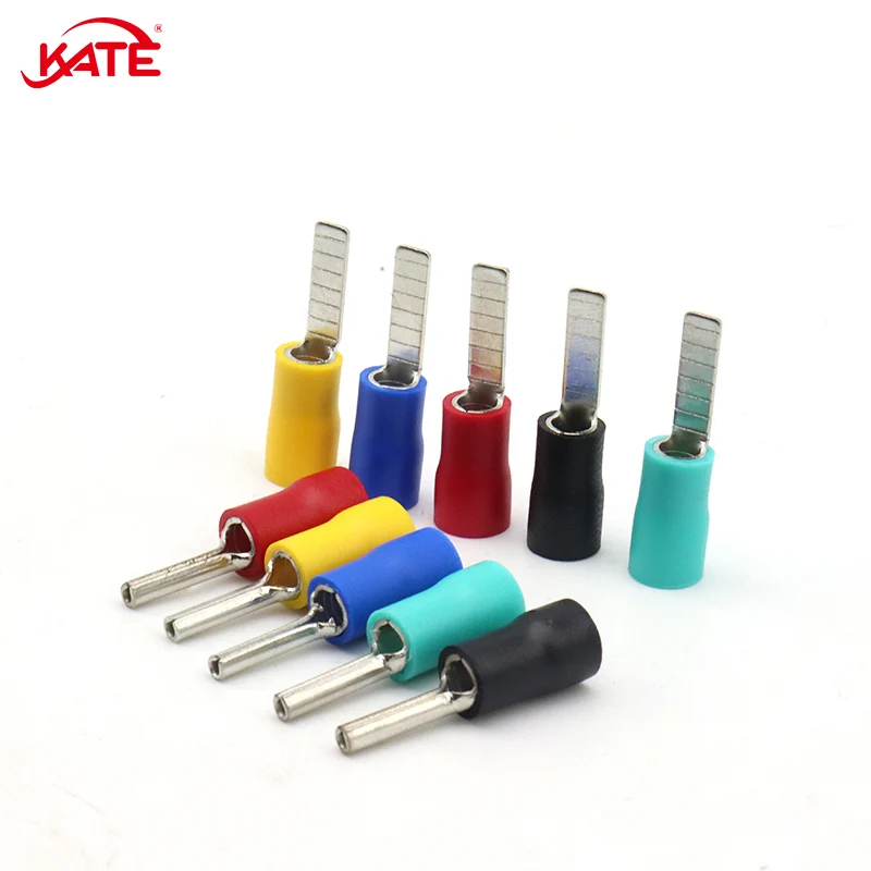 Interruptor de ar Dz47 C45 Terminal de Crimpagem tipo de Pino Conector Pcb Latão Talão Estanhado 2210 Awg Mm² Mm² 10 mm 14 mm 100 Pcs