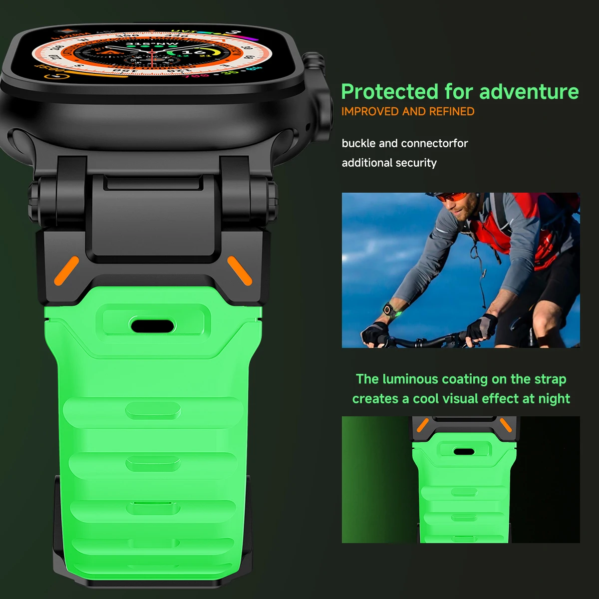 Titanium Silicone Loop Strap - Premium Sports Band