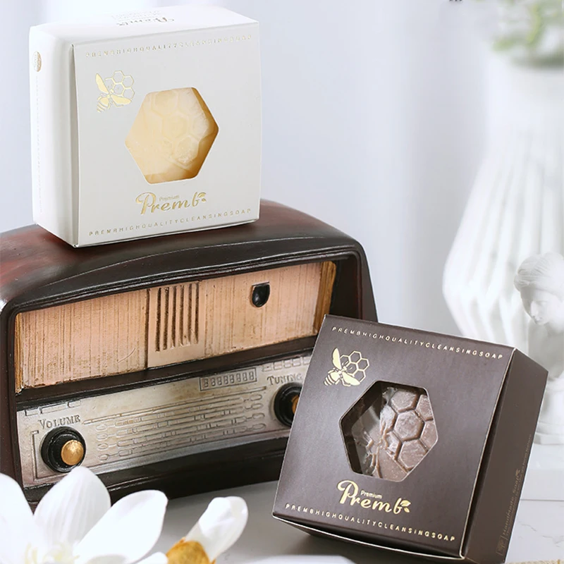 Bee propolis soap, handmade soap, oil removal, moisturizing, moisturizing, suitable for washing face, showering 2