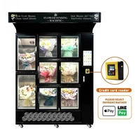 Distributeur automatique de fleurs pour réfrigérateur personnalisé, service 24h/24, bouquets de roses fraîches en libre-service, boutique de fleurs, fournitures pour immeubles de bureaux 6