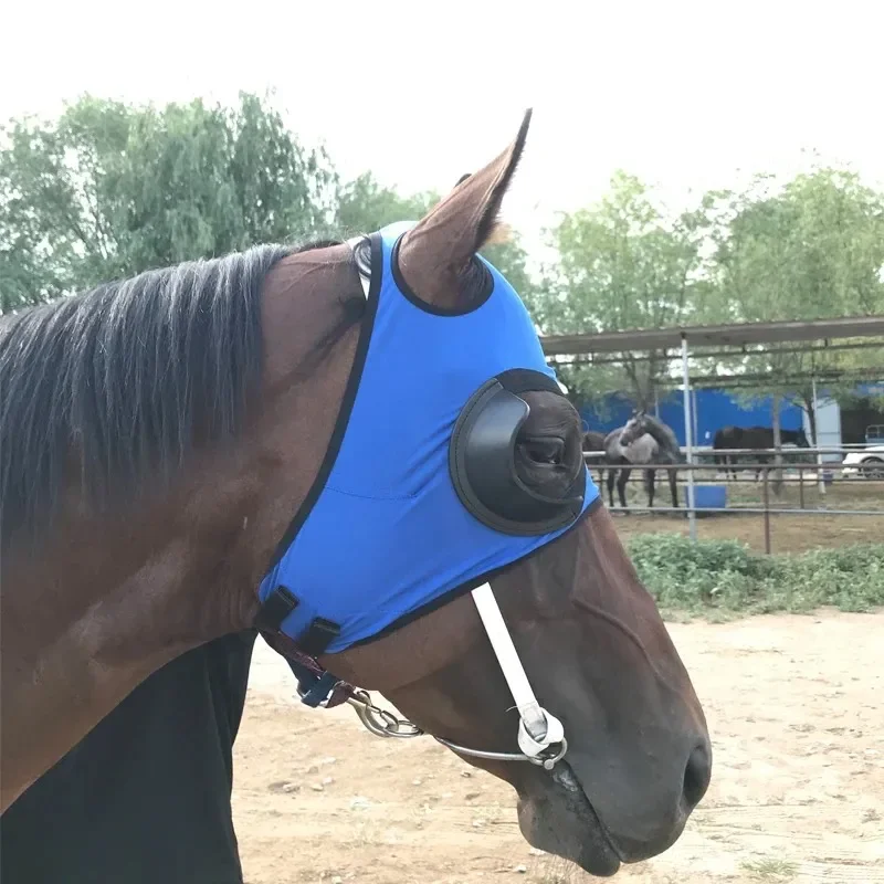 Horse Fly Mask Harness Supplies Horse Cover Windproof Eye Mask Speed Race Goggles Horse Head Cover Equestrian Accessories 3