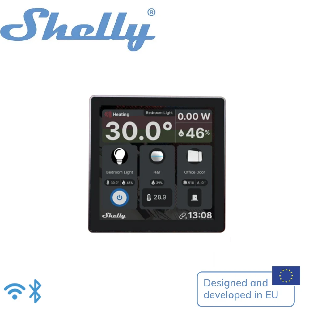 Shelly Wall Display Smart Panel Thermostst Integrated Color