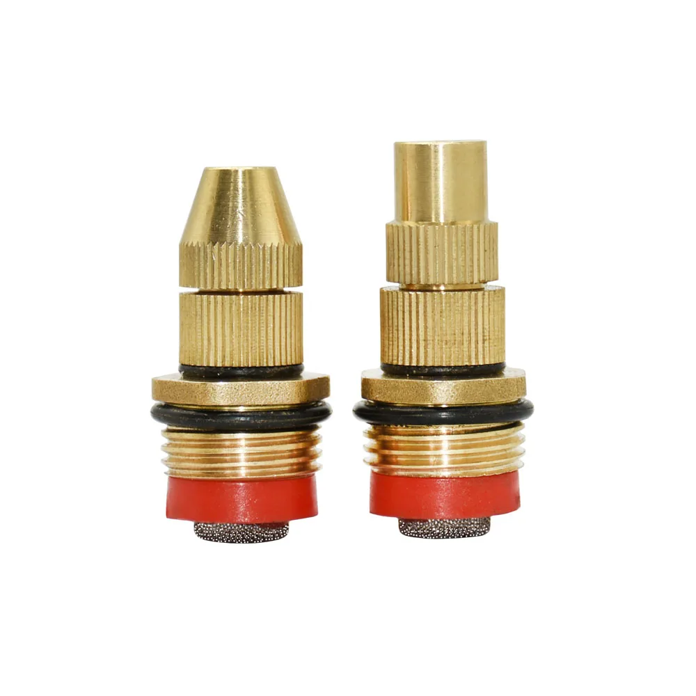 Garden Spray Nozzle Brass Mist Sprinkler Nozzle With 1/4" 1/2&rdquo; Thread Adjustable Mist Spray Nozzle Garden Watering Irrigation