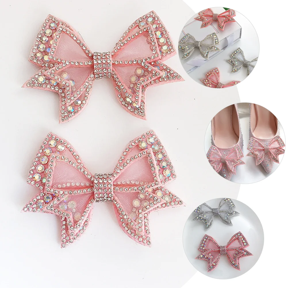 Shoe Embellishments Wedding Decor Charm for Pumps Decors Charms Bow Accessories Bows Shoes 4
