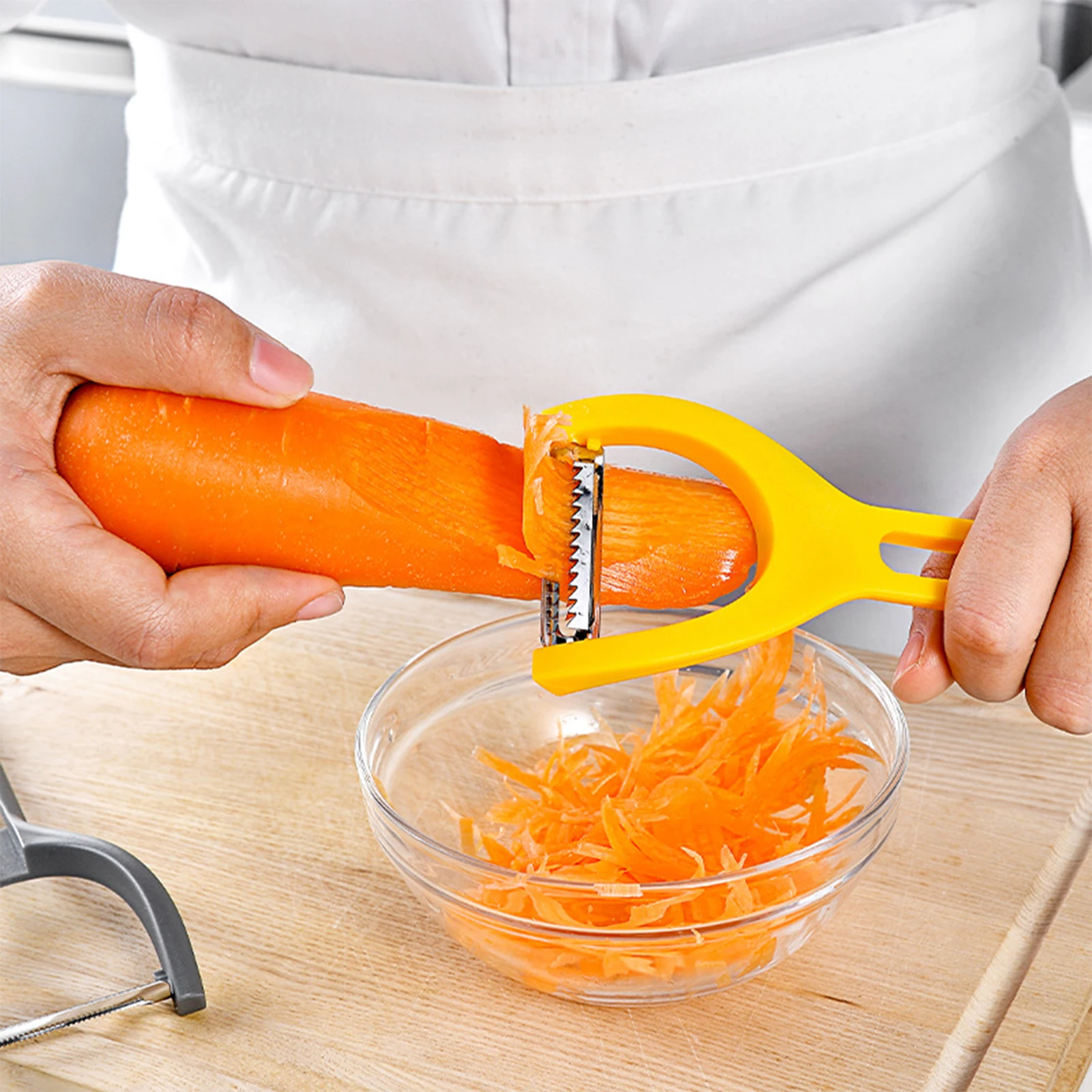 3-in-1 Non-slip Vegetable Peeler Easy Storage And Wash Lightweight For Household Kitchen Use