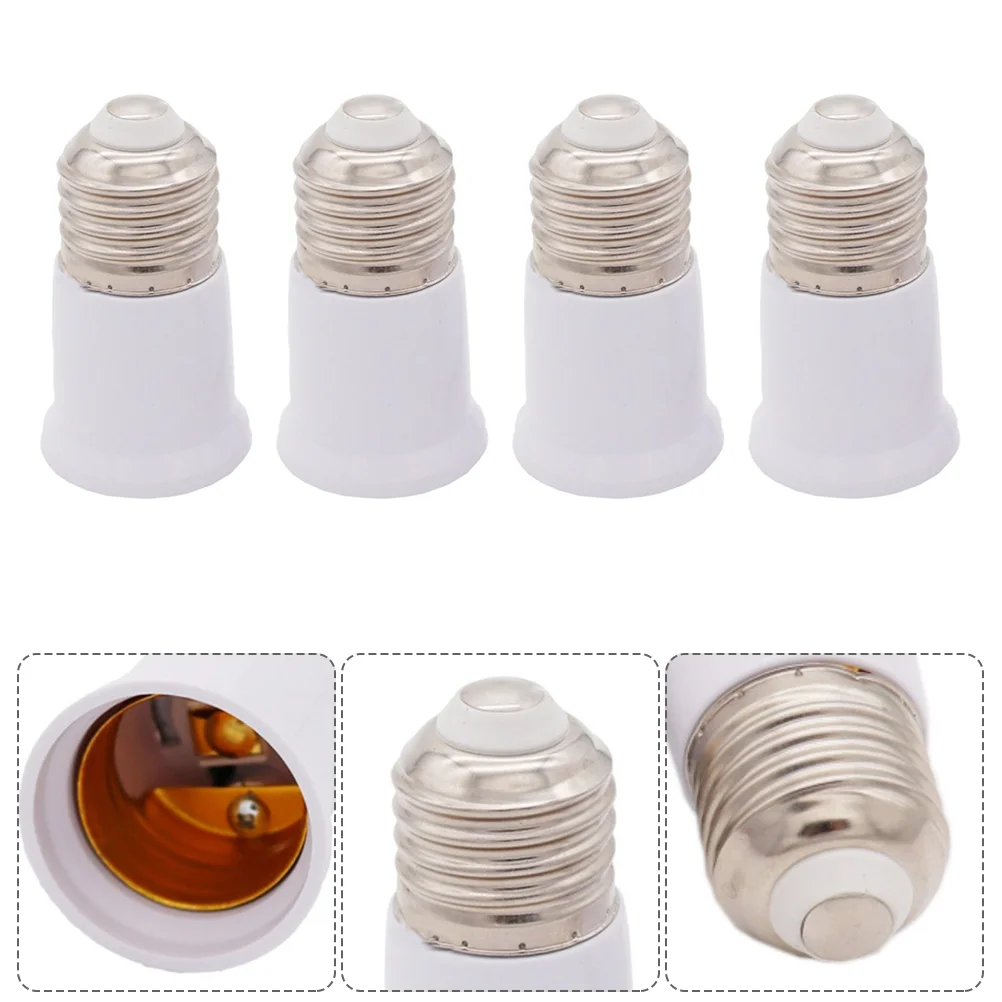 

10 Pcs Lampholder Converter E27 Bulb Extender Adapter Extension Fitting Accessories E27 Socket Plastic