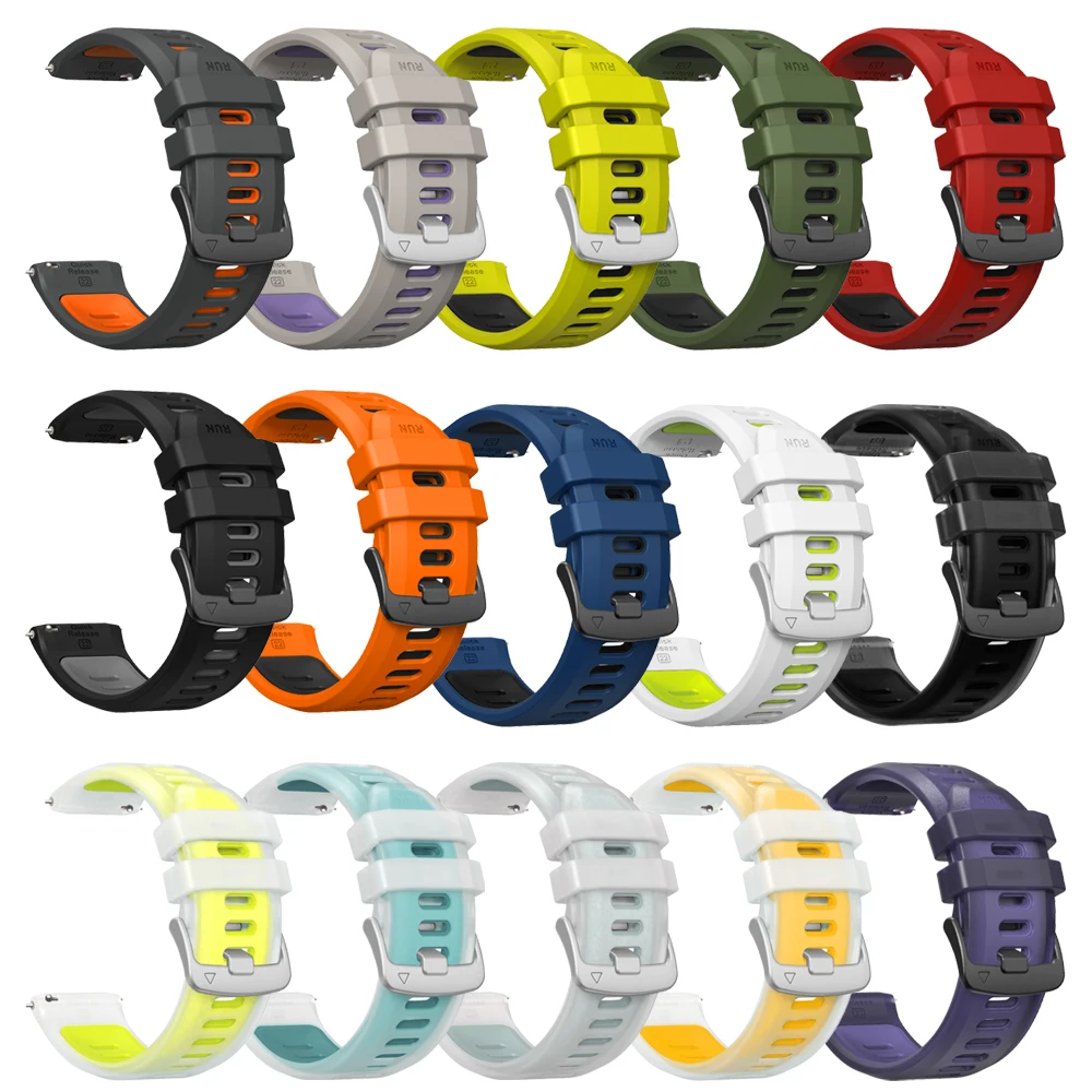 Premium Silicone Sport Wristband - 22mm Watch Band