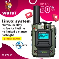 Wurui K300 Military global-ptt （no fee） POC walkie talkie 4G long range radios Two way radio Phone Police Global intercom 1