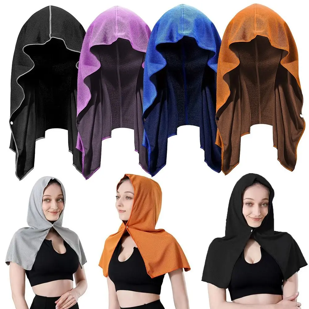

U-shaped Hoodie Cooling Towel Beach Quick Drying Towel Microfiber Sun Protection for Gym Travel Camping Swimming Yoga