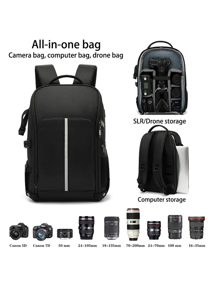 TARION Sac à Bandoulière Pour Appareil Photo: Sac à Dos Sling Pour Caméra DSLR Drone DJI SLR Et