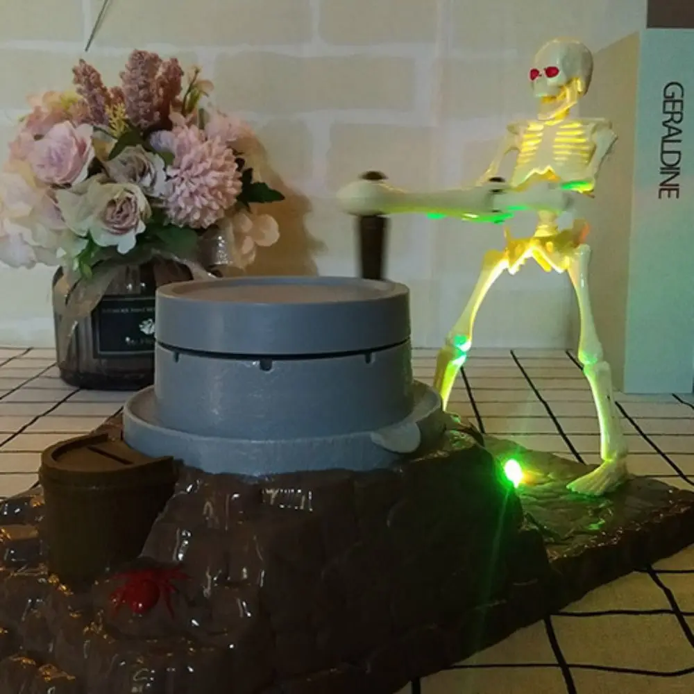 Creative Money Savings Ghost Piggy Bank Automated Money Box Coin Saving Pot Prank Plastic Electronic Coin Bank Halloween Decor