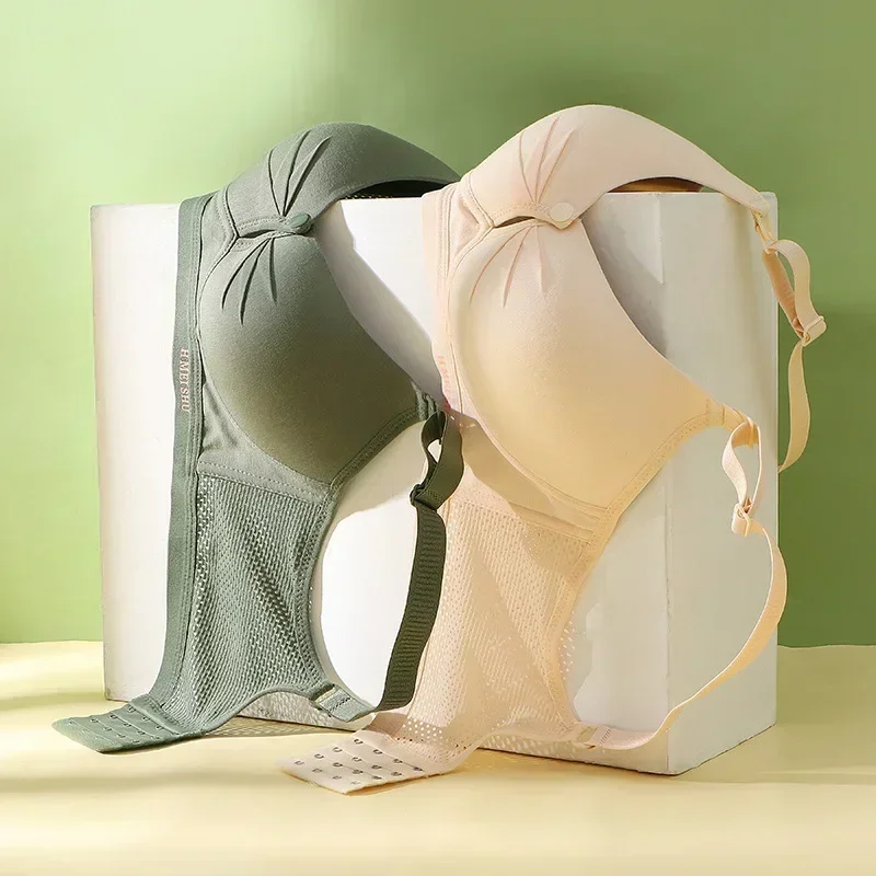 Maternity Nursing Bra Breastfeeding Bra for Soutien Gorge Allaitement Pregnant Women Underwear Pregnancy Clothes Front Wire Free 4