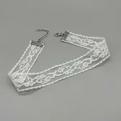 Elegant Lace Choker Necklace - Romantic Black & White Fashion Jewelry Gift (02)