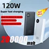 200000mAh Ultralarge Capacity 120W Power Bank Super Fast Charging For Mobile Power External Battery For Iphone Xiaomi Samsung 1