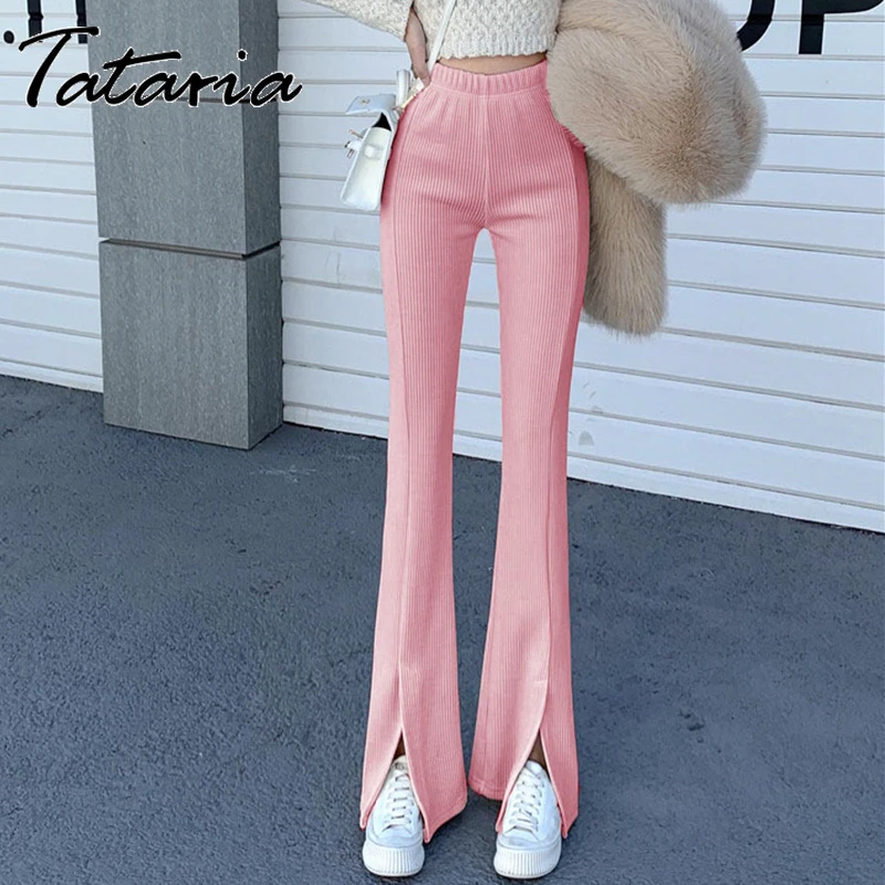 black high waisted trousers womens