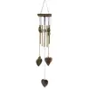 Anti-corrosion Wind Chime with Heart Pendant Metal Patio Porch Windchimes Bell for Home Decor 5