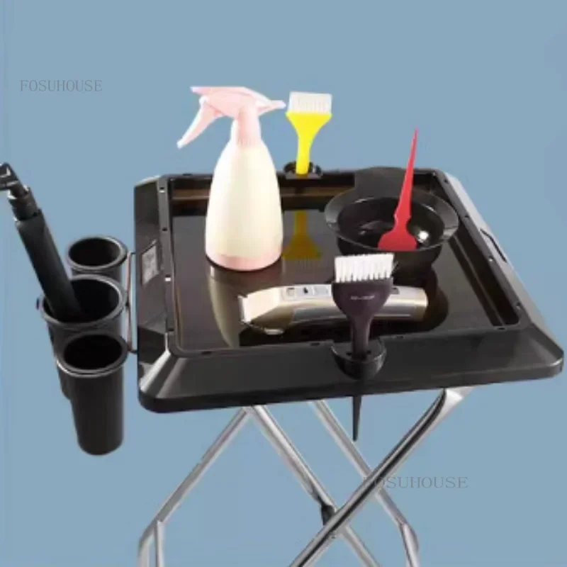 Professional Hair Salon Trolleys Beauty Foldable Salon Tray Cart Tattoo Spa Barber Special Tool Cart with Wheels m