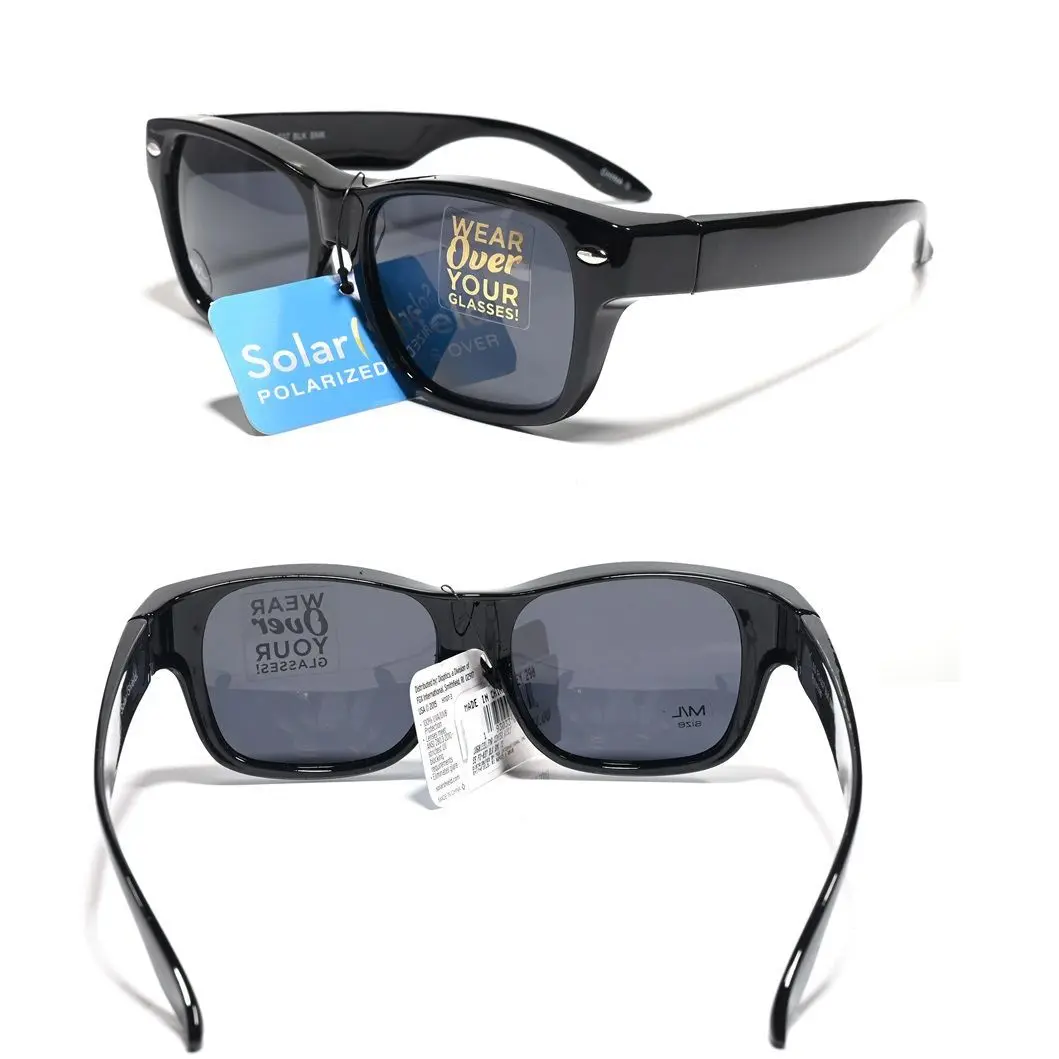 

Vazrobe Driving Goggles Men Polarized Sunglasses Male Women Unisex Square Fit Over Eyeglasses Frames Myopia Driver