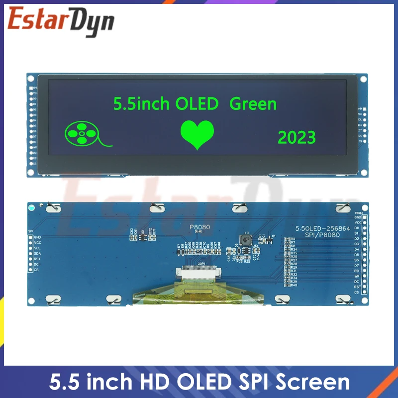 5-5-inch-OLED-LCD-Display-Module-256x64-Drive-SSD1322-Interface-SPI-8 ...