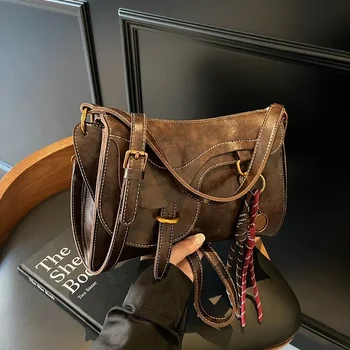 PU Hasp Buckle Crossbody Bag New Product Solid Color Ladies Bags on Sale 2025 Fashion Trend Solid Sewing Shoulder Bags