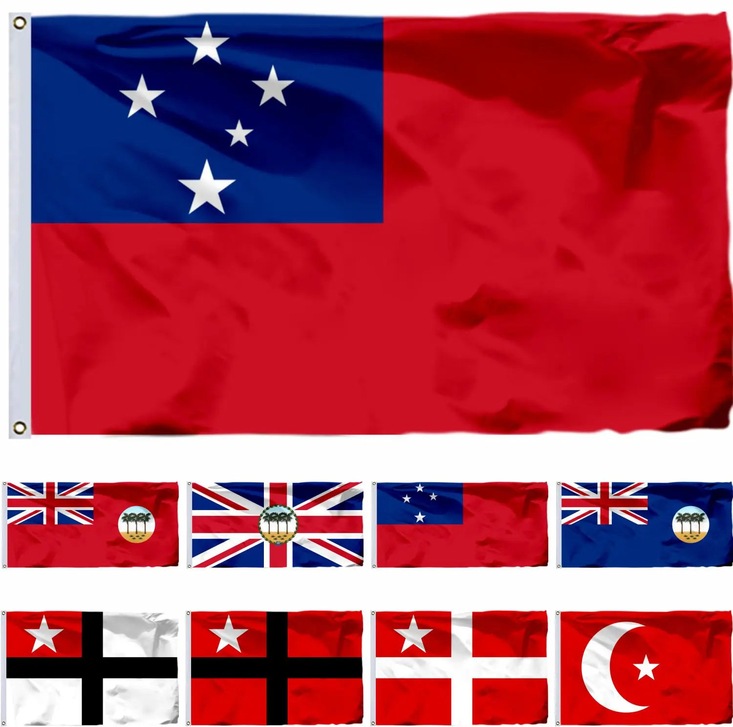 

Samoa Governor Flag 3X5FT Kingdom Banner 90X150CM 21X14CM 3X6FT Samoa Trust Territory
