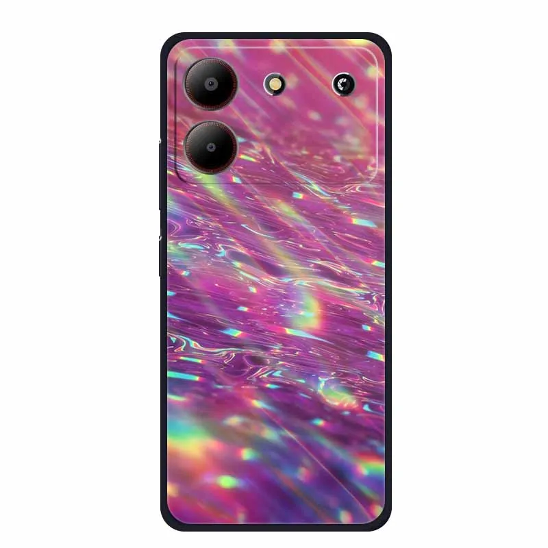 Custodia + Vetro Temperato Per ZTE Blade A54 (6,6'') – Cover Silicone Antiscivolo Nera, Protezione Completa