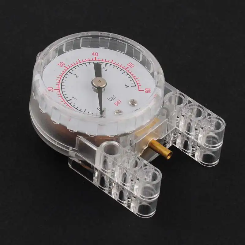 16pcs/set Pneumatic Blocks Kit Pneumatic Switch Air Pump Hose Barometer Air Tank Hose Connector Compatible with Legoeds,pneumatic blocks kit
