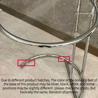 Table basse en forme de C, en verre Transparent, forme géométrique, Simple, design nordique 6