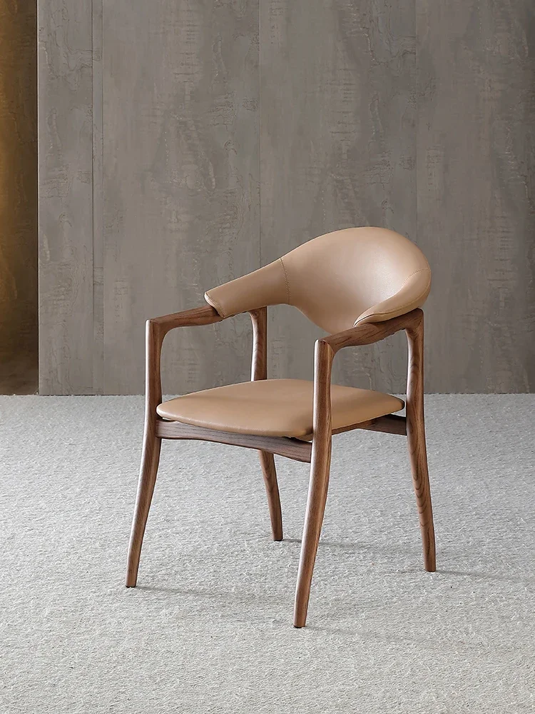 

Dining Chair Solid Wood Armrest Chair Tim Chair Nordic Home Study Chair