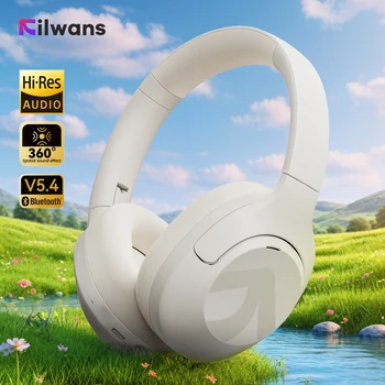 Filwans H Zero pro -50dB ANC Headphones Hi-Res AUDIO Wireless Bluetooth 5.4 5 Microphone Headset 3.5mm PC Gaming Gamer Earphones 1