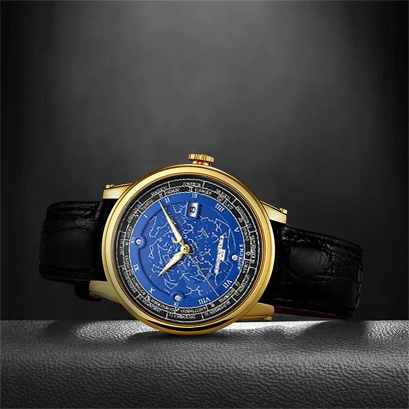 Cristino Rollister Luxury Men Quartz Watch Waterproof Date Luminous Wristwatch Stainless Steel Men's Watches Male Sports Watches