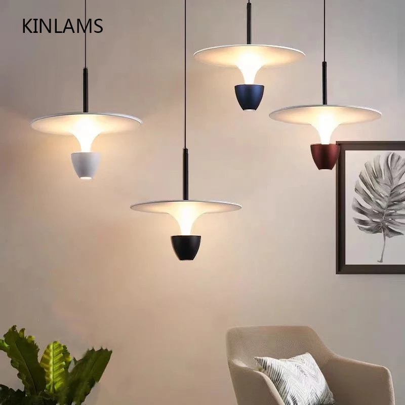 

Jellyfish Bedside Chandelier Modern Flying Saucer Lamp Creative Pendant Light Personality Single Head Long Line Bar Chandelier
