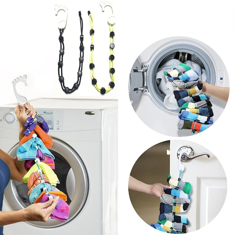 7Pcs Sock Clips Socks Holder Rings Colorful sock Organizers Sorters Locks  Clips Laundry Clothes Pegs - AliExpress