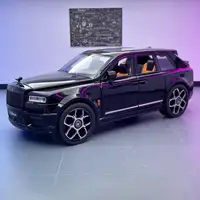 1/20 Rolls Royce SUV Cullinan Alloy Luxy Car Model Diecast Metal Vehicles Car Model Simulation Sound and Light Children Toy Gift 1