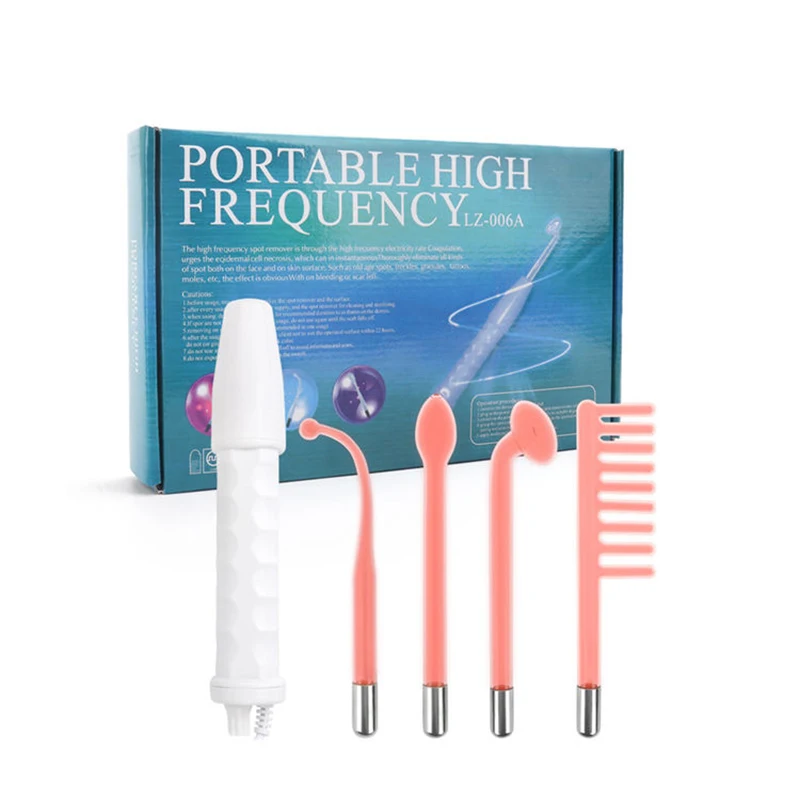 4 IN 1 Facial Beauty Machine High Frequency  Electrotherapy Wand Neon + Argon Wands Remove wrinkles Inflammation Acne Skin Care 2