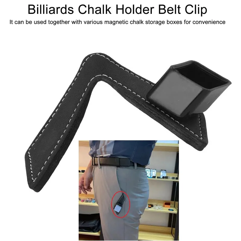 

Leather Engraved Chalk Holder Magnetic Pool Cue Chalk Holder Pocket Pool Chalk Holder with Clip Pool Stick Billiard Accessories