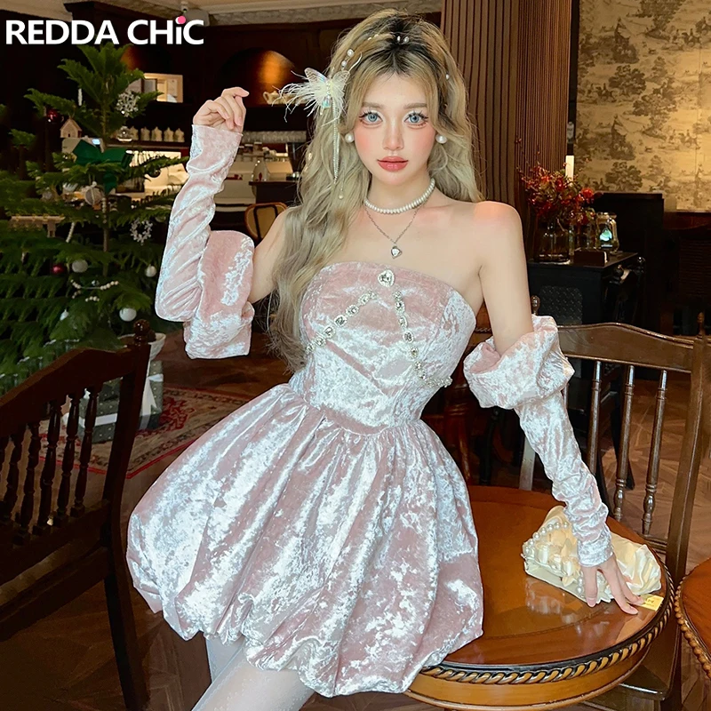 

Женское бархатное мини-платье в ретро-стиле, с рукавом до локтя