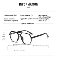 Large Frame Polarized Myopia Sunglasses 6 in 1 Prescription Magnetic Clip Men Women Glasses Optical Eyewear -0.5 to -6.0 2
