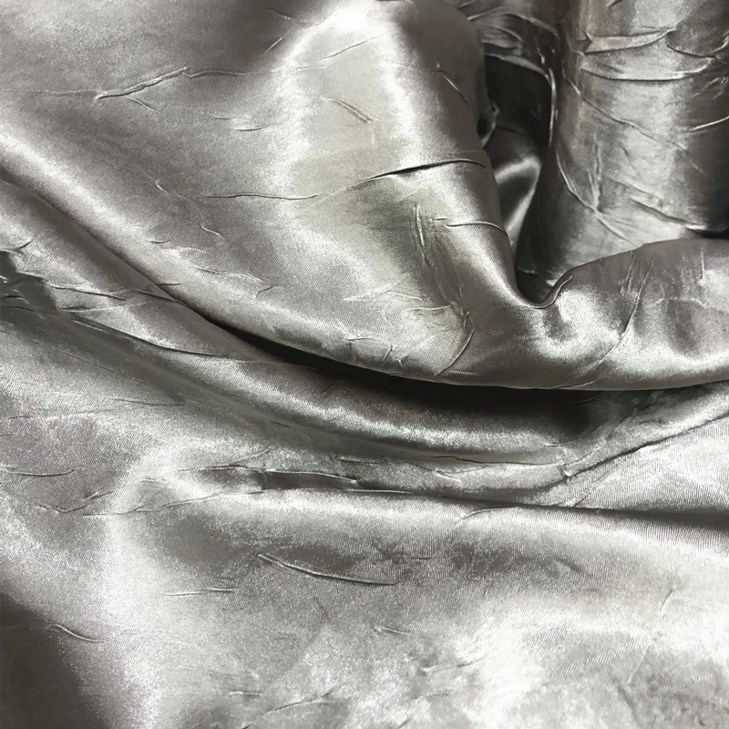 

Satin Fabric Texture Draping Glossy Glossy Shirt Skirt Gown Stage Fashion Cloth Fabric