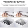 6 In1 Kitchen Wrap Dispenser Foil and Plastic Wrap Organizer with Roll Holder Wall Mounted Film Wrap Dispenser Easy Installation 6