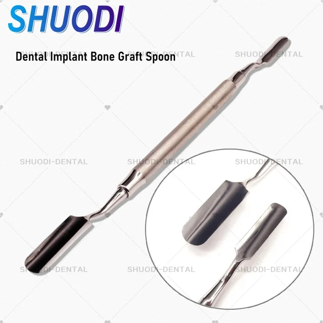 Bone Grafting Syringe Collector Spoon Graft Packer Dental Implant Instruments X4