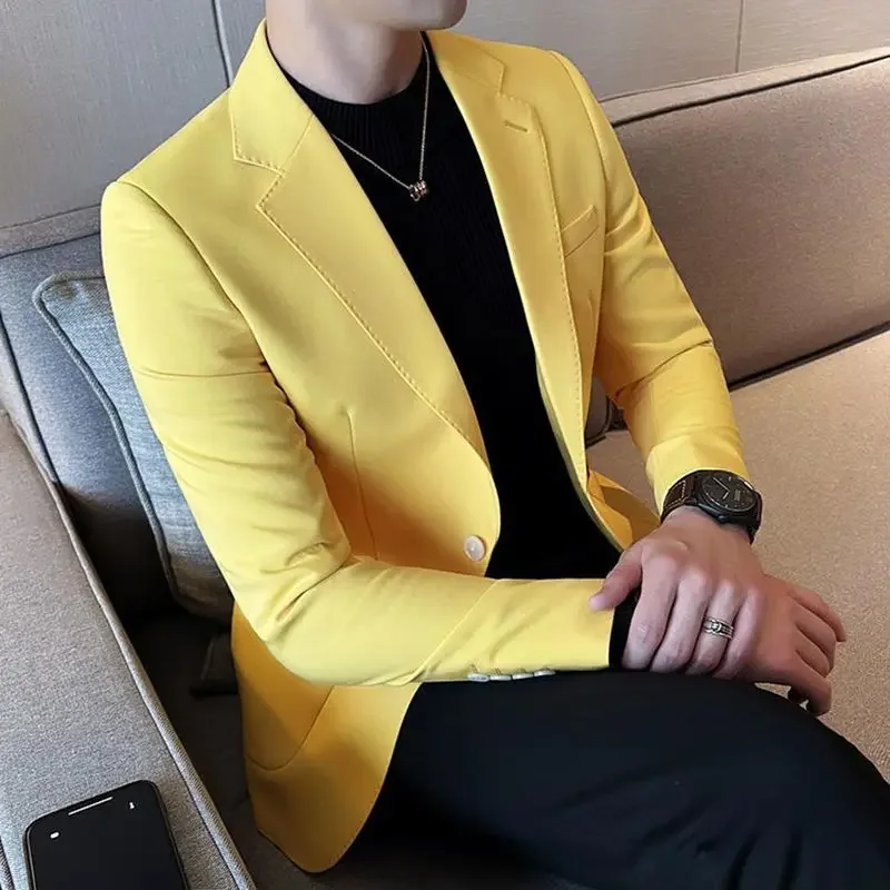 Business Jacket men suit jacket for Men Slim Fit Coats Menswear Casual Man Dress Suits and Blazers