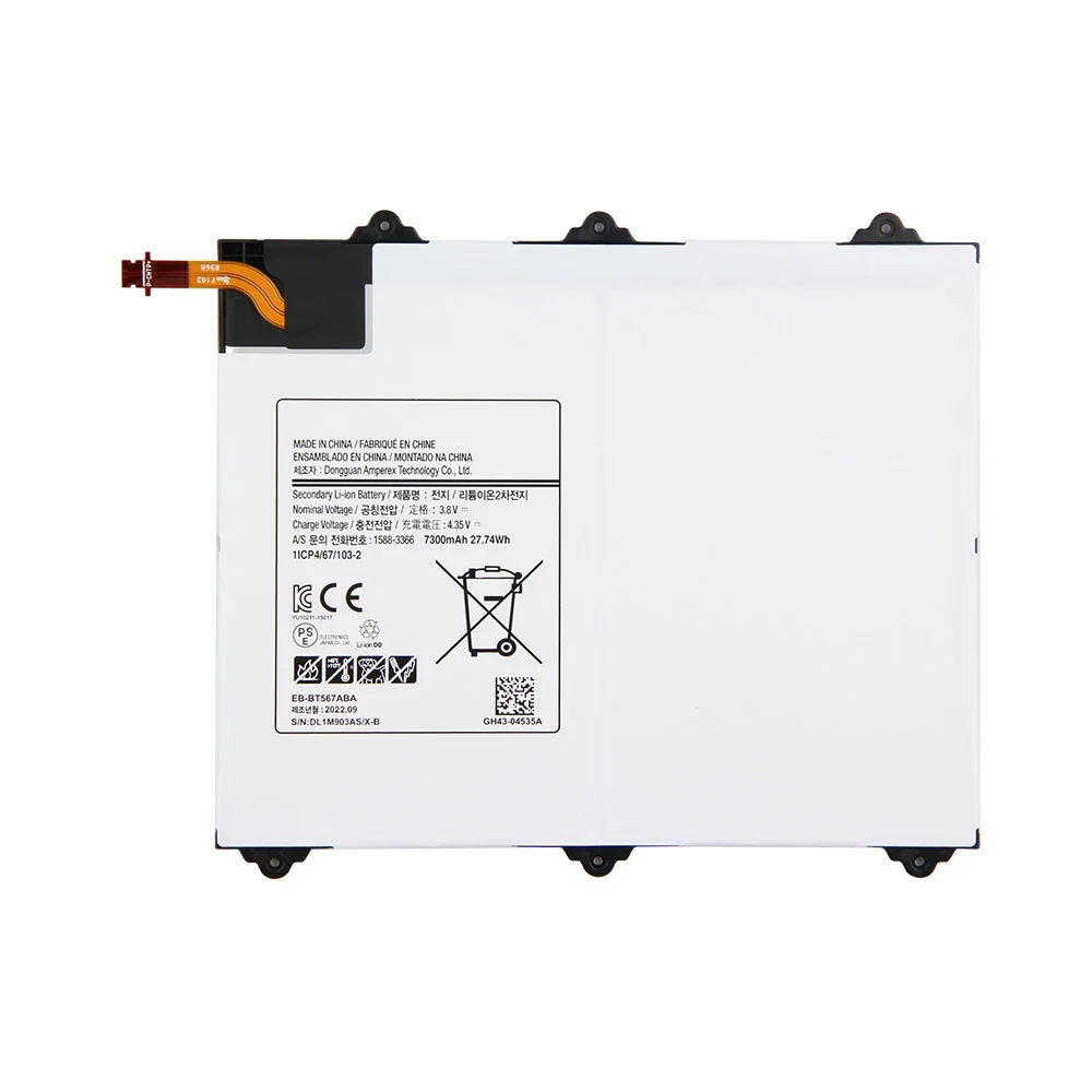 NEW Tablet Battery EB-BT567ABA EB-BT567ABE For Samsung Galaxy Tab SM-T560NU T567V 9.6 Battery 7300mAh