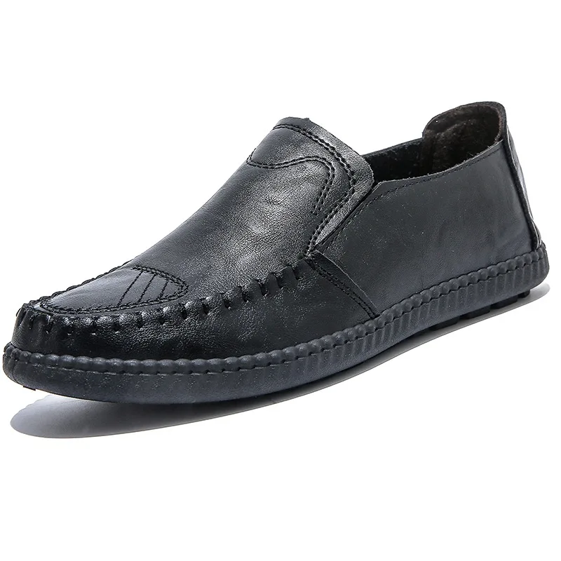 

Tenis Masculino Men's Casual Shoes Slip on Fashion Brand Leather Loafers Soft Male Moccasins Outdoor Designer Footwear Zapatos