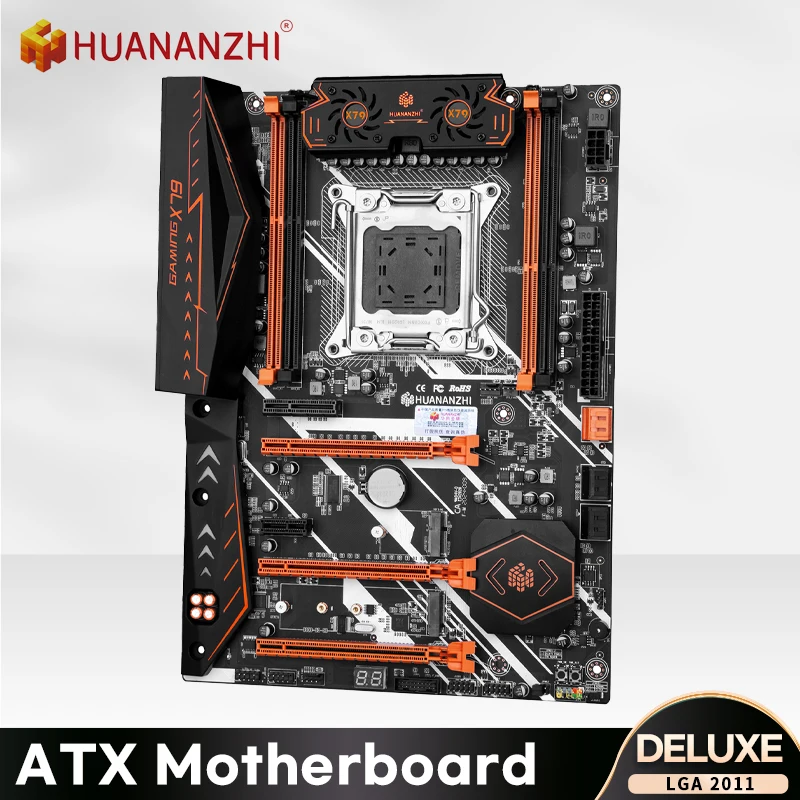 

HUANANZHI DELUXE V7.1 Motherboard ATX USB3.0 SATA3 PCI-E NVME M.2 support REG ECC NON-ECC memory LGA 2011 Eight-layer PCB